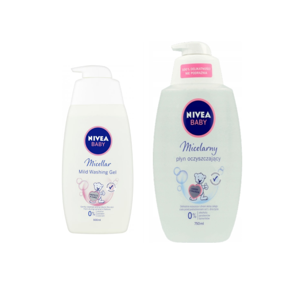 Nivea Baby micelární koupelová tekutina 500ml, 750ml