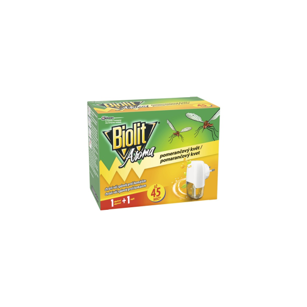 Biolit Aroma Elektrický vaporizér s vůní pomeranče proti komárům 45 nocí automat + náplň 27 ml