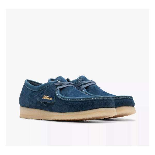 Clarks Wallabee Navy/Teal Sde rozmiar 42