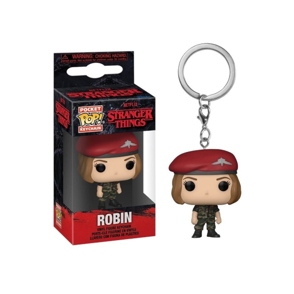 Funko POP Klíčenka Stranger Things 4 - Robin in Hunter Outfit