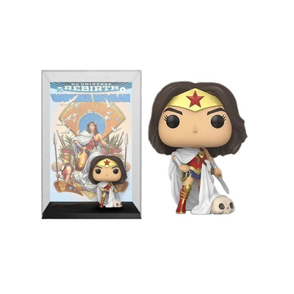 Funko POP Comic Cover: Wonder Woman 80th - WW (Rebirth) OnThrone