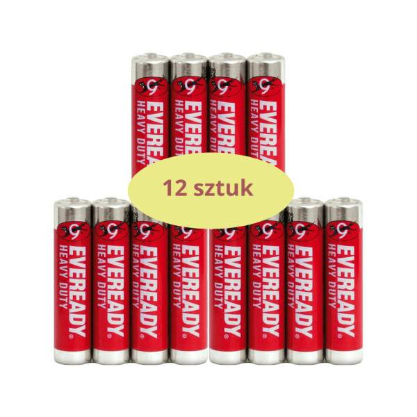 Energizer Eveready bateria cynkowo-węglowa AAA (R3) 12 sztuk