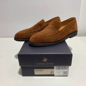 Ludwig Reiter loafersy z nubuku brązowe rozmiar 44