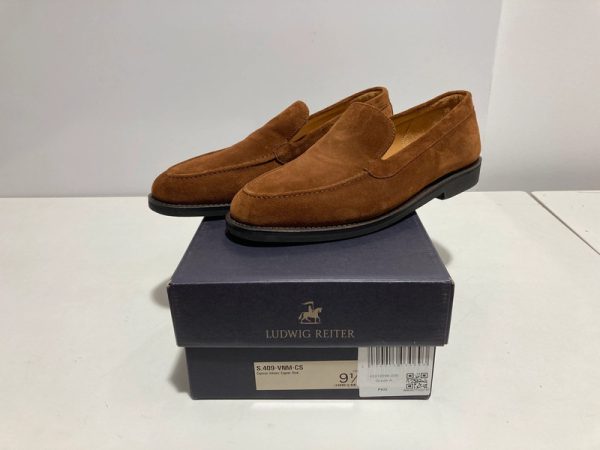 Ludwig Reiter loafersy z nubuku brązowe rozmiar 44