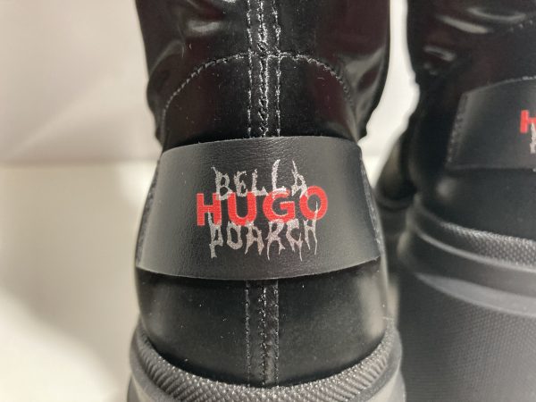 HUGO Sneakers X Bella Poarch Kris Heel High Boots czarne rozmiar 37 - obrazek 3