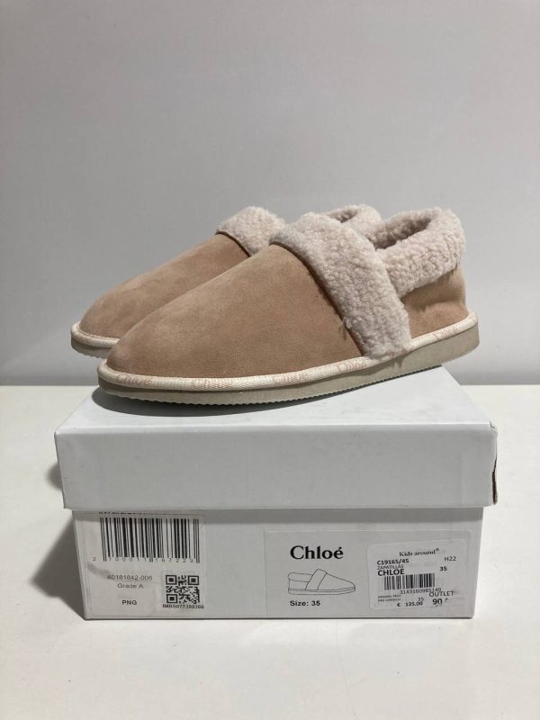 Chloé Shearling slippers kapcie rozmiar 35 - obrazek 3