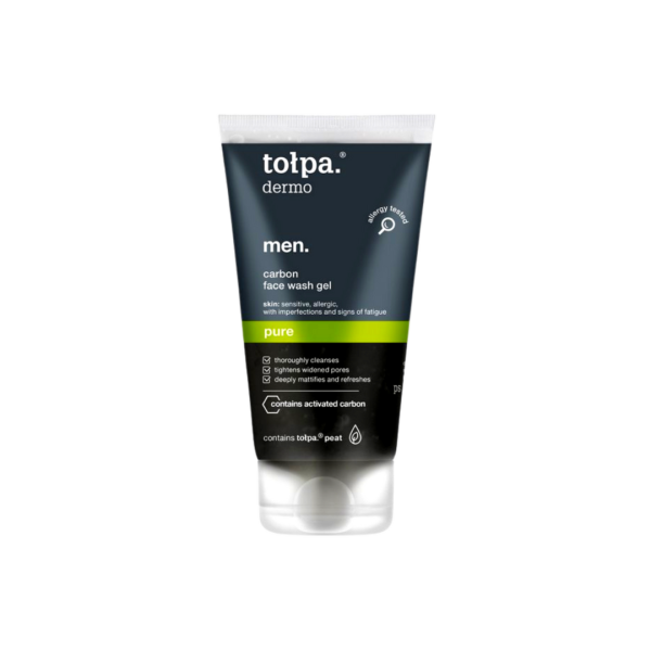 Tołpa Dermo Men Pure Carbon Face Wash Gel Węglowy Żel do Mycia Twarzy 150ml
