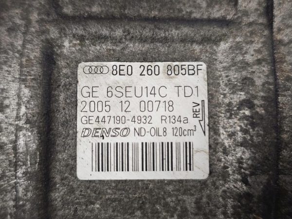 AUDI A4 B7 2.0 TFSI BWE 200KM sprężarka klimatyzacji 8E0260805BF - obrazek 2