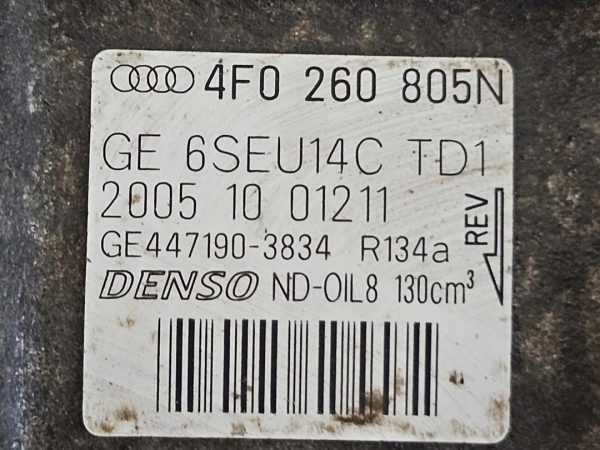 AUDI A6 2.7 TDI BPP 180KM 06r sprężarka klimatyzacji 4F0260805N 447190-3834 - obrazek 12