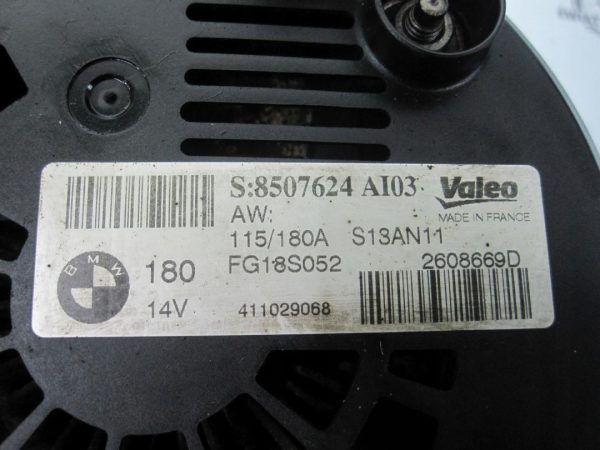 BMW 3 2.0 D N47D20C 143KM 11r alternator 8507624 2608669D FG18S052 - obrazek 5