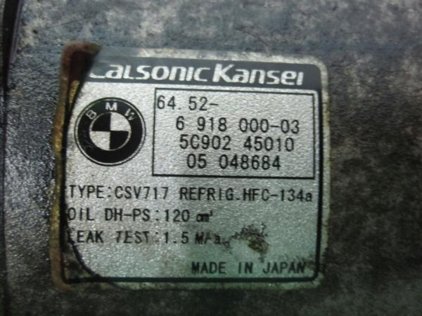 BMW X5 3.0 D 06r sprężarka klimatyzacji 6918000 - obrazek 5