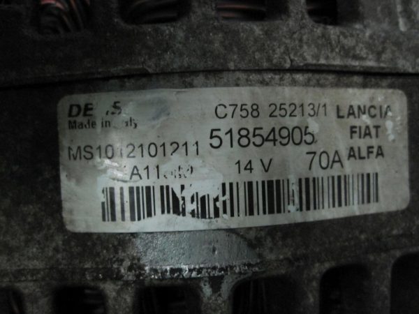 COMBO DOBLO 1.3 CDTI A13FD 263A2000 14r alternator 51854905 - obrazek 6