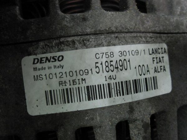 FIAT DOBLO II 1.6 MULTI-JET alternator 51854901 - obrazek 4