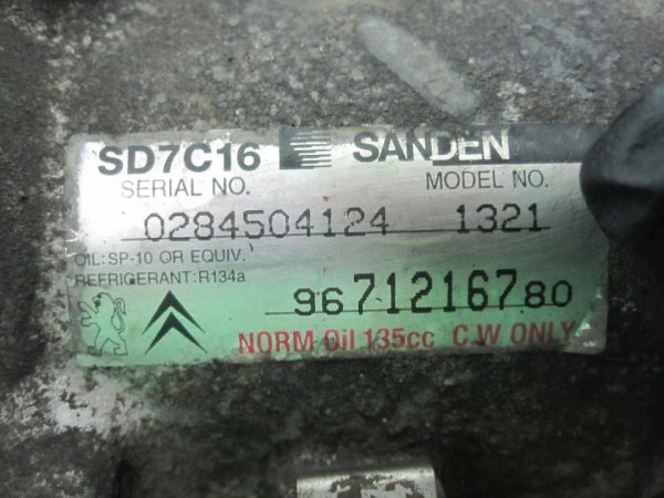 FOCUS 1.6 TDCI T1DA 115KM 15r sprężarka klimatyzacji 9671216780 0284504124 - obrazek 6