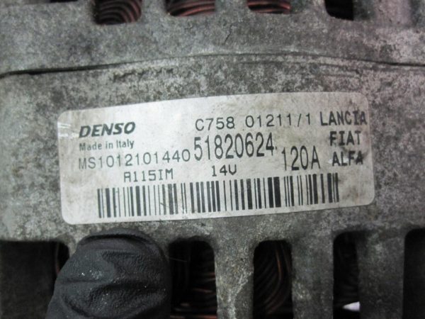 GIULIETTA 1.6 JTDM 940A3000 alternator 51820624 MS121402-0941 - obrazek 4