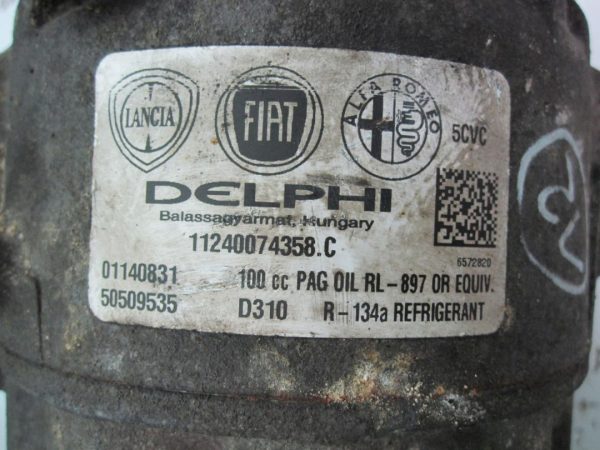 GIULIETTA 1.6 JTDM 940A3000 sprężarka klimatyzacji 50509535 01140831 - obrazek 8