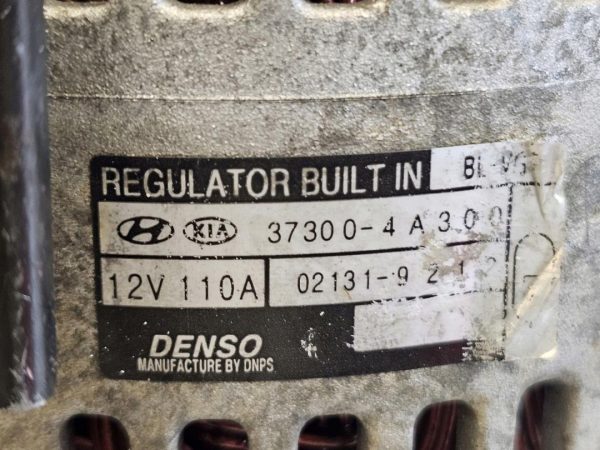 KIA SORENTO 2.5 CRDI D4CB 170KM 09r alternator 37300-4A300 - obrazek 8