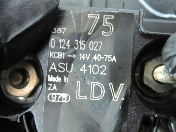 LDV TRANSIT 2.4 TDDI 04r alternator 0124315027 - obrazek 7