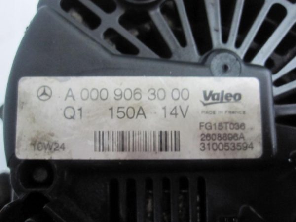 MERCEDES C 1.8 CGI 10r 156KM 162TYS. A0009063000 ALTERNATOR 150A - obrazek 3