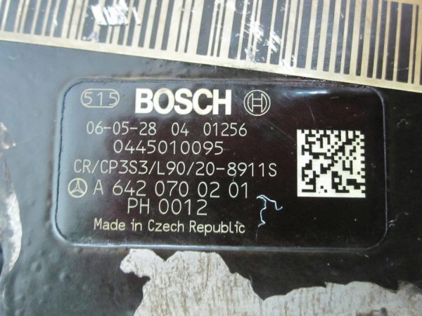 MERCEDES E 3.0 CDI 06r pompa wtryskowa A6420106600 0445010095 A6420700201 - obrazek 11