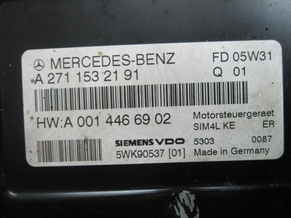 MERCEDES W203 1.8 B 07r komputer sterownik silnika A2710107144 A2711532191 - obrazek 5