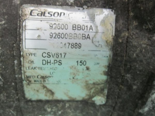 NISSAN QASHQAI I 1.6 B 117KM HR16DE 12r sprężarka klimatyzacji 92600BB01A - obrazek 7
