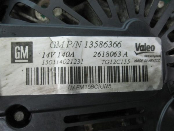 OPEL ASTRA 1.6 CDTI LVM B16DTL 110 KM alternator 13586366 2618063A TG12C155 - obrazek 8