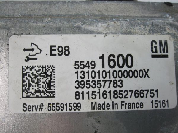 OPEL ASTRA 1.6 CDTI LVM B16DTL 110 KM komputer sterownik silnika 55491600 - obrazek 4