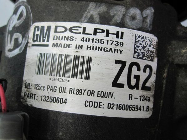 OPEL ASTRA J 1.6 113KM 10r sprężarka klimatyzacji 401351739 13250604 - obrazek 5