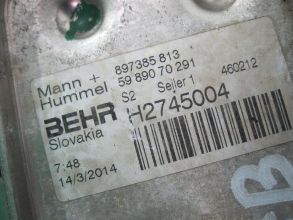 OPEL ZAFIRA 1.7 CDTI 15r A17DTR 110KM chłodniczka oleju 897385813 - obrazek 4