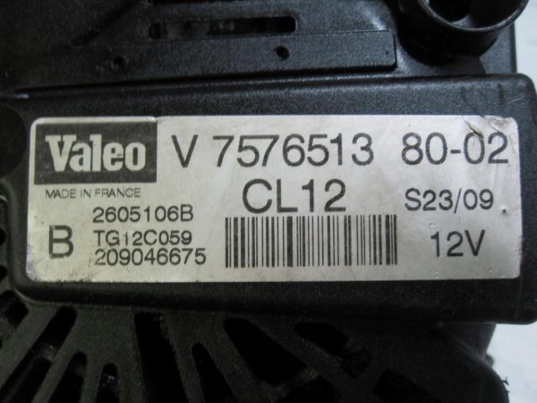 Peugeot 207 1.6 B VTI 5FW 120KM 10r. V7576513 Alternator - obrazek 7