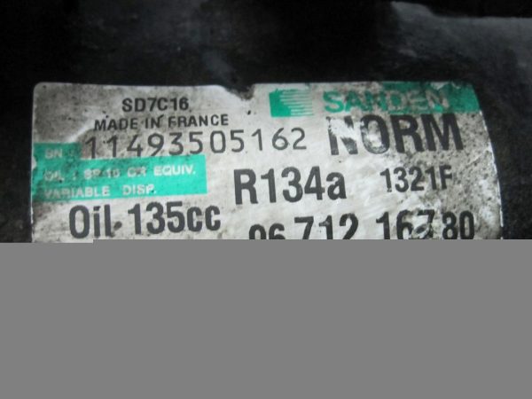 PEUGEOT 3008 I 1.6 HDI 11r sprężarka klimatyzacji 9671216780 - obrazek 4