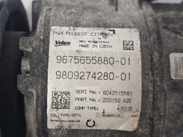 Peugeot 308 1.6 E-HDI BHY 100KM sprężarka klimatyzacji 9675655880-01 - obrazek 12