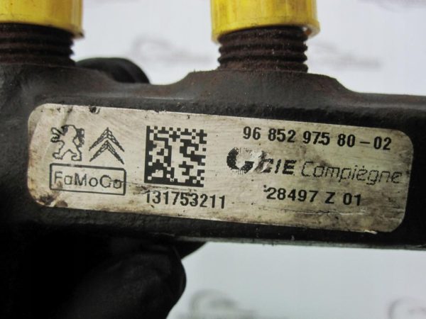 PEUGEOT PARTNER 1.6 HDI 9H06 75KM 9670076780 9685297580 LISTWA WTRYSKOWA - obrazek 4