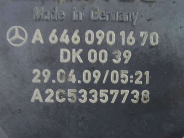 SPRINTER 2.2 CDI 110KM 646.985 646985 przepustnica A6460901670 - obrazek 4