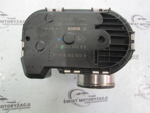 TRAFIC VIVARO 2.0 DCI M9R780 115KM przepustnica 8200330810E 0281002681 - obrazek 2