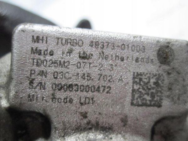 VW SEAT SKODA 1.4 TSI 10R.122KM 03C145702A 49373-01003 TURBOSPRĘŻARKA - obrazek 7